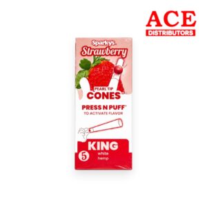 SPARKY'S KING PRE-ROLL CONES 3PK/12CT-STRAWBERRY