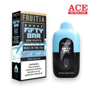 FIFTY BAR X HUMBLE EDITION 20000PUFF DISPOSABLE 5CT -BLUE RAZA ICE