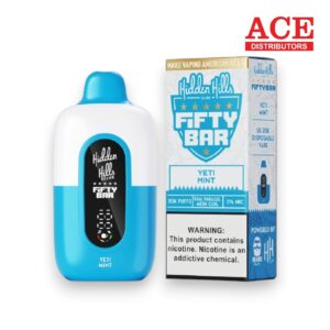 FIFTY BAR X HIDDEN HILLS 20000 PUFFS DISPOSABLE 5CT -YETI MINT
