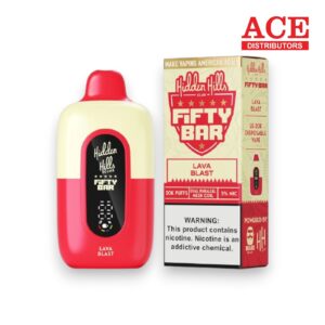 FIFTY BAR X HIDDEN HILLS 20000 PUFFS DISPOSABLE 5CT - LAVA BLAST
