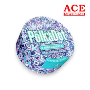 POLKA DOT 50G MUSHROOM MAGIC BLEND GUMMIES 10CT -BLUE COTTON CANDY