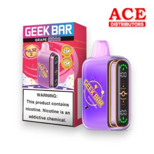 GEEK BAR PULSE 2 DISPOSABLE 15000 PUFFS 5CT - GRAPE HUBBA