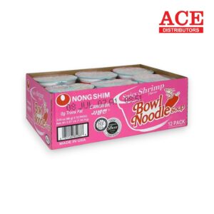NONGSHIM NOODLE BOWL SPICY SHRIMP 3.03OZ 12CT