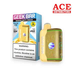 GEEK BAR PULSE X2 50000 PUFFS DISPOSABLE 5CT -BANANA TAFFY FREEZE