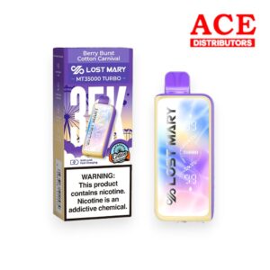 LOST MARY-ELF BAR DISPOSABLE COTTON CARNIVAL ED. MT-35000 PUFF 5CT -BERRY BURST