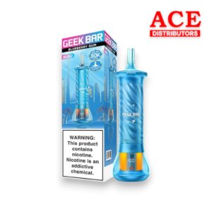 GEEK BAR BURJ HOOKAH DISPOSABLE 80K PUFFS BLUEBERRY GUM - 1CT