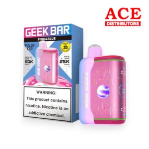 GEEK BAR PULSE X2 50000 PUFFS DISPOSABLE 5CT -PINK AND BLUE
