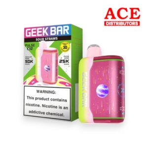 GEEK BAR PULSE X2 50000 PUFFS DISPOSABLE 5CT -SOUR STRAWS