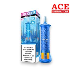GEEK BAR BURJ HOOKAH DISPOSABLE 80K PUFFS BLUE RAZZ - 1CT
