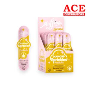 MUFFINS THCP DIAMOND SPRINKLED 1.25GM PREROLL  - BANANA CREAM HYBRID