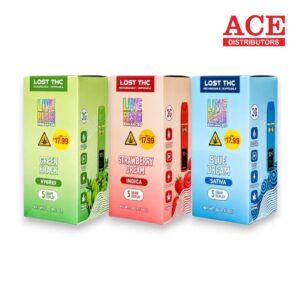 LOST THC $17.99 V4 3GM LIVE RESIN THC DISPOSABLE 5CT