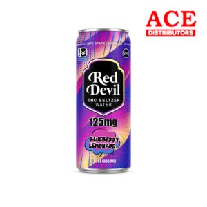 RED DEVIL THC SELTZER 125MG 12OZ 12CT - BLUEBERRY LEMONADE
