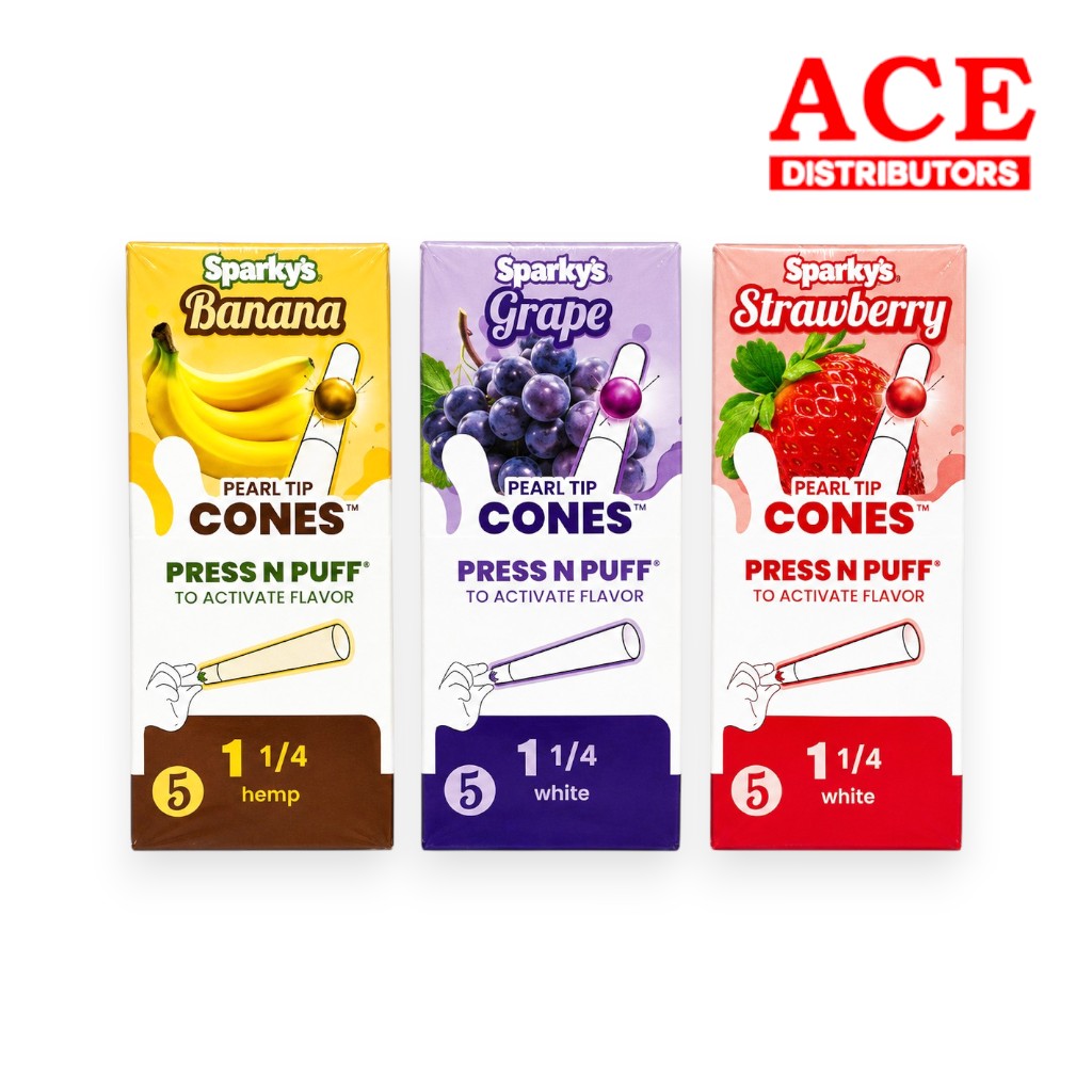 SPARKY’S 1 1/4 PRE-ROLL CONES 3PK/12CT