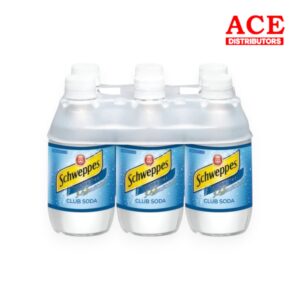 SCHWEPPES CLUB SODA 10OZ CAN 6 PACK