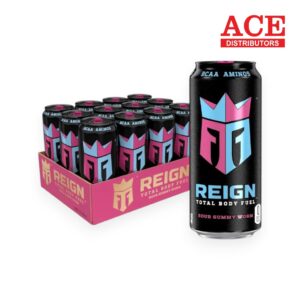 REIGN ENERGY SOUR GUMMY WORM 16OZ 12CT