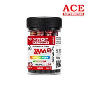 POTENT PLEASURES THC-ZAAA PRE-ROLLS 1.5G 10CT - FLORIDA KUSH INDICA