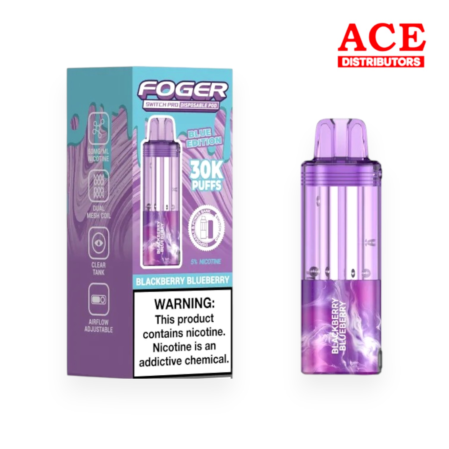 FOGER SWITCH PRO 30000 PUFFS DISPOSABLE POD 5CT BOX - Image 17