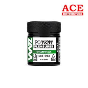 POTENT PLEASURES THC-ZAAA FLOWER 3.5G - GREEN CRACK