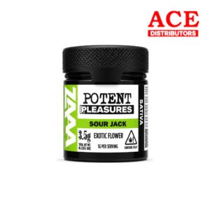 POTENT PLEASURES THC-ZAAA FLOWER 3.5G - SOUR JACK SATIVA