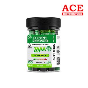 POTENT PLEASURES THC-ZAAA PRE-ROLLS 1.5G 10CT - SOUR JACK SATIVA