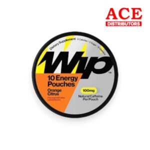 WHIP CLEAN CAFFEINE ENERGY POUCHES 100MG ORANGE CITRUS - 5PK/1CT