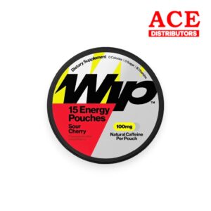 WHIP CLEAN CAFFEINE ENERGY POUCHES 100MG SOUR CHERRY - 5PK/1CT