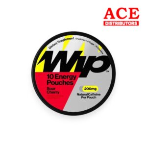 WHIP CLEAN CAFFEINE ENERGY POUCHES 200MG SOUR CHERRY - 5PK/1CT