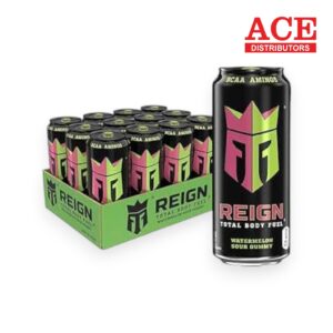 REIGN ENERGY WATERMELON SOUR GUMMY 16OZ 12CT