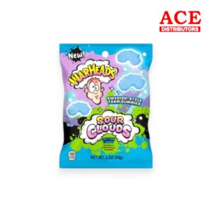 PEG WARHEADS SOUR CLOUDS COTTON CANDY 4.5OZ