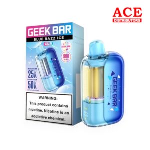 GEEK BAR CLR 50000 PUFFS DISPOSABLE 5CT -BLUE RAZZ ICE