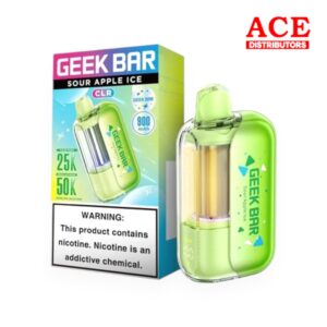 GEEK BAR CLR 50000 PUFFS DISPOSABLE 5CT -SOUR APPLE ICE