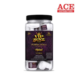 VIP BOYZ 3.5G HEMP FLOWER 16CT - PURPLE TESLA HYBRID