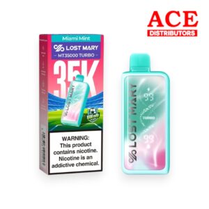 LOST MARY-ELF BAR DISPOSABLE WORLD CUP ED. MT-35000 PUFF 5CT -MIAMI MINT