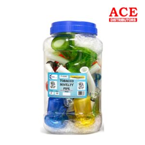 OIL BURNER ASST. COLOR PIPES 8" 10CT JAR
