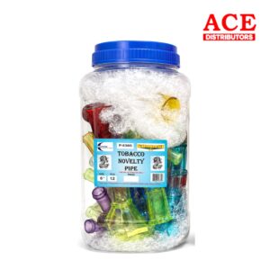 OIL BURNER ASST. COLOR PIPES 6" 12CT JAR