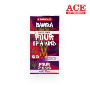 SAMBA FOUR OF A KIND PREROLL 4PK/10CT -PURPLE PUNCH SATIVA