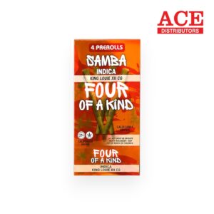SAMBA FOUR OF A KIND PREROLL 4PK/10CT -KING LOUIS XIII OG INDICA