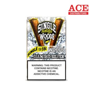SINGLE SMOKES WOODS $0.59 DIAMOND SILVER 30CT