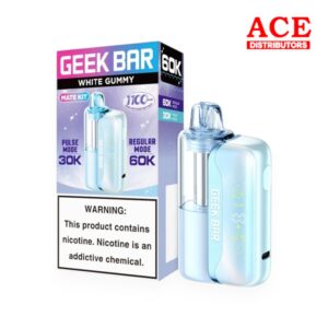 GEEK BAR MATE KIT 16ML 60000PUFF 5CT -WHITE GUMMY