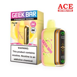 GEEK BAR PULSE 2 DISPOSABLE 15000 PUFFS 5CT - STRAWBERRY BANANA