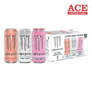 MONSTER ULTRA ZERO/PEACHY KEEN/STRAWBERRY DREAMS VARIETY PK 16OZ 12CT