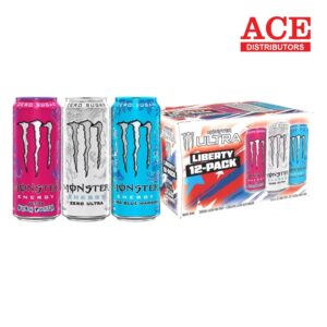 MONSTER ULTRA ZERO/BLUE HAWAIIAN/PUNK PUNCH VARIETY PK 16OZ 12CT