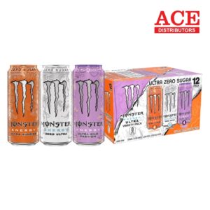 MONSTER ULTRA ZERO/SUNRISE/WILD PASSION 16OZ 12CT