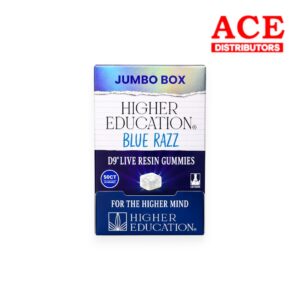 HIGHER EDUCATION 30MG GUMMIES D9 LIVE RESIN 50CT - BLUE RAZZ