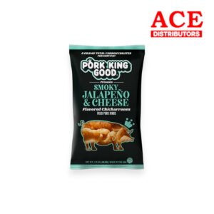 PORK KING GOOD 1.75OZ PORK RINDS SMOKY JALAPENO AND CHEESE EACH