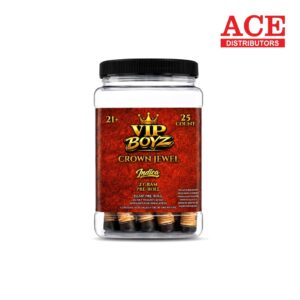 VIP BOYZ 2G PREROLL 25CT - CROWN JEWEL INDICA